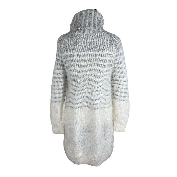 Anthropologie Cream Fuzzy Knit Dress - Picture 3 of 8